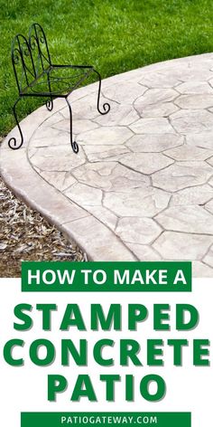 how to make a stamped concrete patio