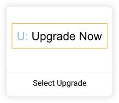 the u upgrade now button is highlighted on an iphone's home screen, and it appears to be uploaded