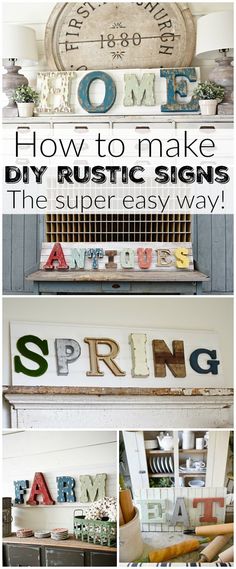 how to make diy rustic signs the super easy way