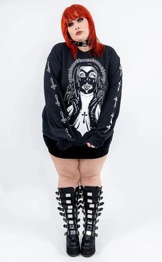 Goth & Alternative Plus Size Clothing | Plus Size Clothing Australia Grunge Outfits Edgy Plus Size, Plus Size Emo Outfits, Plus Size Rocker, Plus Size Goth Clothes, Plus Size Grunge, Plus Size Hippie, Plus Size Kawaii, Alt Clothes, Outfits Edgy