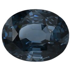 an oval blue diamond on a white background