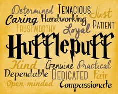 harry potter's words are shown in the shape of a handwritten font on an old