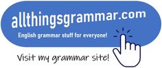 a hand is pointing at the word,'visit my grammar site '