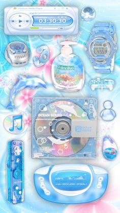 an image of various items that are on the wall in front of it, including a cd