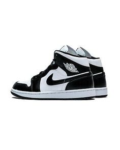 Nike Air Jordan 1 Mid Panda Black White Women's Sizes DV0991-101 New | eBay Jordan 1 Mid Panda, Air Jordan Black, Nike Air Jordan 1 Mid, Jordan Black, Nike Air Jordan 1, Swag Shoes, Air Jordan 1 Mid, Jordan 1 Mid, Air Jordan 1