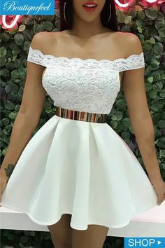 White Homecoming Dresses, Lace Splicing, Sequin Party Dress, Night Out Dress, Going Out Dresses, Ladies Dress Design, Dance Outfits, Night Outfits, Pleated Dress