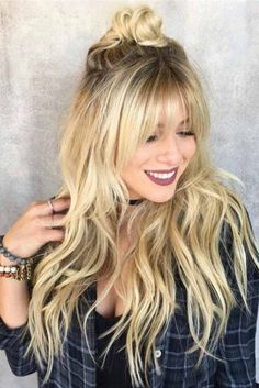 Bangs Balayage, Long Layered Haircut, Side Bangs Hairstyles, Makeup Tip, Long Face Hairstyles, Layered Haircut, Winter Hair Color