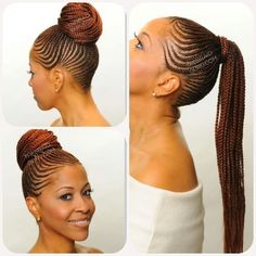 Straight Up Hairstyles, Cornrow Updo Hairstyles, Cornrow Ponytail, Cornrows Braids For Black Women, Ghana Weaving, Braided Cornrow Hairstyles, Girls Braids, Cornrows Braids, Braids For Black Women