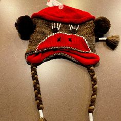 Cute Sock Monkey Hat! New With Tags! B3 Sick Monkey, Sock Monkey Hat, Fedora Women, Harley Davidson Hats, Monkey Hat, Womens Visor, Marcus Black, Black Bucket Hat, Black Fedora