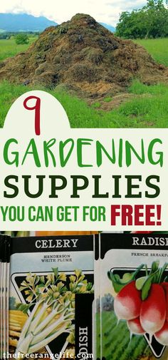 gardening supplies that you can get for free