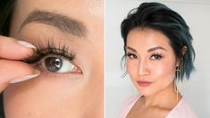 Here's how to do it even when you are a hopeless klutz like me. Skin Video, How To Apply Blusher, Eyelashes How To Apply, Eyelash Application, I Am Unstoppable, Homemade Blush, Lash Strips, Applying False Lashes, Applying False Eyelashes