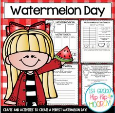 the watermelon day worksheet for students to practice their writing and spelling skills