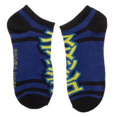 My Hero Academia Ankle Sock 5-Pack: Wear a different pair of awesome My Hero Academia socks every weekday! This amazing My Hero Academia Ankle Sock 5-Pack includes five pairs of juniors ankle socks featuring different designs, such as "You Can Be a Hero," "One for All," and an image of Izuku Midoriya. They're made of 98% polyester and 2% spandex, and they fit sizes 9-11. Be a hero and order yours today! Machine wash cold with like colors. Do not bleach. Tumble dry with low heat. Hero Training, Anime Socks, Superhero Fashion, Ankle Sock, Comfy Socks, Ankle Socks Women, Sock Game, All Might, Apparel Merchandising