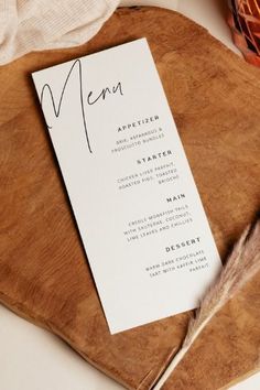 Let Amazon be your culinary guide for your big day. Minimalist Wedding Menu Design, Wedding Dinner Menu Sign, Rehearsal Dinner Menu Cards, Modern Wedding Menu Design, Wedding Menu Inspiration, Wedding Dinner Menu Cards, Wedding Menu Design Ideas, Wedding Menu Board, Wedding Menu Ideas Design