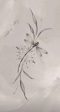 a black and white drawing of a flower