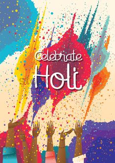 an advertisement for the celebration of holi