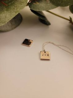 Hand stamped initial necklace. Perfect for couples or friends!  Copper blank with sterling silver chain. Boyfriend Initial Necklace Aesthetic, Initial Necklace For Boyfriend, Couple Jewelry Necklaces, Necklace From Boyfriend, Couples Jewelry Necklaces, Necklace For Boyfriend, Boyfriend Initials, Water Necklace, Super Seven Crystal