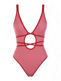 PRODUCT DESCRIPTIONEmbellishment:Criss-Cross,Backless,Tie,Open BackFeatures:Wire Free,Padded (Removable Pads),LinedMaterial:Polyester,SpandexNeckline:Plunging Neck,StrapsPattern Type:GinghamSwimwear Category:One-piece SwimsuitWaist:Middle WaistFabric Stretch:High Stretch Red Gingham Swimsuit, Strappy One Piece Swimsuit, Gingham One Piece Swimsuit, Red Bikinis For Women, Bathing Suits Baddie Outfits, 80s Swimwear, Preppy Swimsuit, Red Bathing Suit, Cute One Piece Bathing Suits