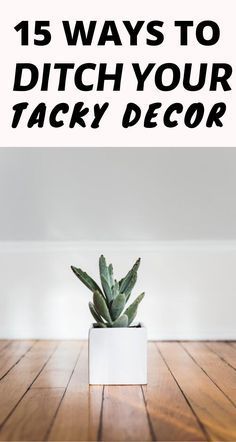 a potted plant sitting on top of a wooden floor next to a white wall