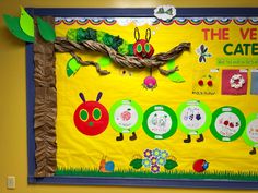 the very hungry caterpillar bulletin board