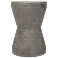 a cement stool on a white background