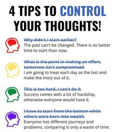 #thoughts Control Your Thoughts, Counselling Tools, Counseling Worksheets, Self Healing Quotes, Emotional Awareness, Daily Positive Affirmations