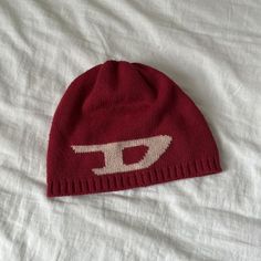 Diesel Beanie, Streetwear Beanie, Beanie Streetwear, Y2k Hats, Thrift Manifest, Y2k Beanie, Diesel Accessories, Competition Outfit