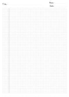 a graph paper with lines on it and the word't - file'written in red