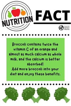 Broccoli Nutrition, National Nutrition Month, Nutrition Month, Nutrition Facts, Broccoli, Health Tips, Did You Know, Health And Wellness