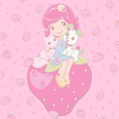 Strawberry Shortcake Icon, Jasmine Core, Everskies Profile, Icon Coquette, Badge Ideas, Red Girl, Everything Pink