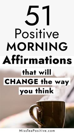 How to practice positive thinking? Here are 51 powerful morning affirmations to start your day with positivity! This list of positive affirmations include the best self love affirmations for women, daily motivation quotes for work, body positivity and gratitude mantras to live by for moms, words of affirmations for entrepreneurs, strong affirmations for confidence, short vision board words, law of attraction affirmations for success, early morning affirmations for positive mind, energy & change. Short Positive Affirmations, Positive Morning Affirmations, Vision Board Words, Positive Morning, Affirmations For Success, Gratitude Affirmations, Affirmations For Women, Success Affirmations