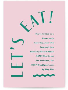 A modern dinner party invite Celebration Invitations, Modern Dinner Party, Dinner Party Invitations, Invitation Card Design, Event Invitation, Youre Invited, Dinner Party, Best Part Of Me, Invitation Cards