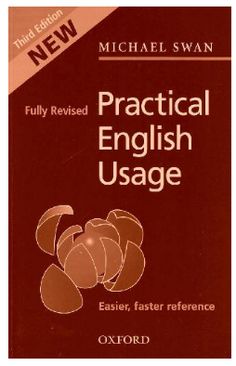 a book cover with an image of the words practical english usage