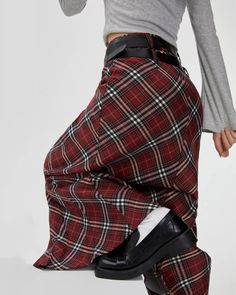 London Bridge Plaid Maxi Skirt | Women's Skirts – Boogzel Clothing Plad Skirts, Plaid Maxi Skirt, Preppy Aesthetic Outfits, Argyle Vest, Jeans Outfit Summer, Maxi Rok, Aesthetic Red, Aesthetic Outfit Ideas, Preppy Girl