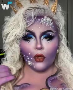 Ursula Costume Makeup, Disney Halloween Makeup, Ursula Costume, Halloween Folk Art, Special Makeup, Mermaid Halloween, Celebrity Halloween Costumes