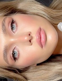 Rosey Cheeks Makeup, Make Up Blonde Hair Blue Eyes, Maquillage On Fleek, Formal Makeup, The Best Makeup, Makijaż Smokey Eye, Lips Makeup, Soft Makeup, Pink Makeup