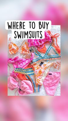 Where To Get Preppy Swimwear, Where To Get Teen Bathing Suits, Cute Preppy Bathing Suits, Where To Buy Swimsuits Cheap, Super Cute Clothes, Where To Get Affordable Bikinis, Affordable Swimsuit Brands, Places To Get Bikinis