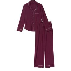 Victoria’s Secret Modal Pajama Set Size M - Medium Regular Inseam For The Pants 30” New With Tags! Beautiful Burgundy Color With White Lining Super Comfortable Perfect For Sleep Purple Pajama Set, Lazy Fits, Vs Pajamas, Satin Pajama Pants, Purple Pajamas, Silk Pjs, Cotton Pajama Shorts, Silky Pajamas, Victoria Secret Pajamas