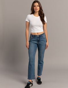 Rsq Low Rise Straight Jeans. Sits On The Hips With A Slightly Relaxed Leg. Rigid Denim. Zip Fly And Button Closure. Belt Loop Waist. Traditional Five Pocket Styling. Tapered Leg. Approx. Inseam: 30''. 48% Cotton, 31% Tencel, 20% Recycled Cotton, 1% Spandex. Machine Wash. Imported. Low Rise Straight Jeans, Baggy Carpenter Jeans, Wwe T Shirts, Flannel Sweatshirt, Jeans Brown, Girls Blouse, Carpenter Jeans, Button Fly Jeans, Tapered Pants