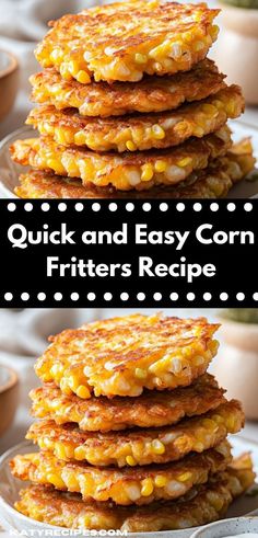 Looking for a delicious snack that the whole family will love? This Corn Fritters Recipe is bursting with flavor and is incredibly easy to whip up, making it perfect for any casual gathering. Breakfast For Dinner Ideas, Corn Fritters Recipe, Corn Fritter, Corn Fritter Recipes, Crispy Corn, Dinner Ideas For Two, Easy Corn, Dinner Ideas Recipes, Dinner Recipes Ideas