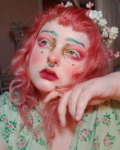 Smink Inspiration, Clown Makeup, Fantasy Makeup, Cosplay Makeup, Grunge Hair