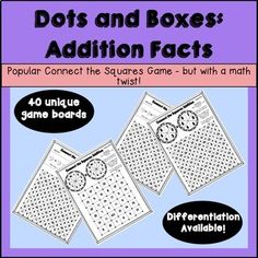 the words and numbers game for addition fact