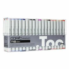 the copic sketch marker set contains 72 colors