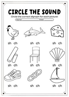 the worksheet for circle the sound