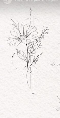 a drawing of flowers on paper with the words fresh designs and artist written in it