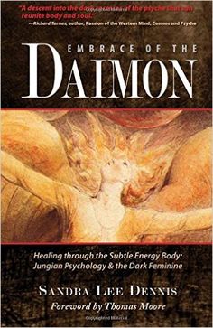 the book cover for embrace of the demon