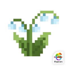 Pixel Flowers Art, Minecraft Flowers Pattern Grid, Minecraft Mushroom Pixel Art, Cottage Core Pixel Art, Plant Perler Beads, Flower Pixel Art Grid, Minecraft Flowers Pattern, Pixel Art Cute Kawaii, Pixel Art Fleur