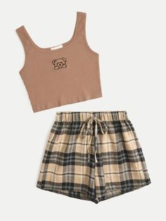 Cute Lounge Outfits, Clueless Outfits, The Cartoon, Bear Graphic