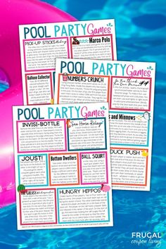 pool party games are great for kids to play in the water