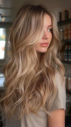 Blendy Blonde, Long Blonde Haircuts, Blonde Hair Transformations, Haircut 2024, Dark Blonde Hair, Blonde Hair Inspiration, Mom Hairstyles, Blonde Hair Looks